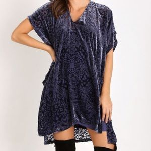 Free People Velvet Room of Shadows Shift Dress